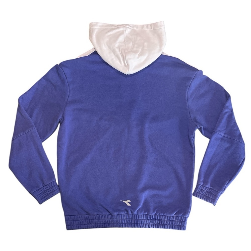 DIADORA HD Sweat Be One Full Zip Blue Hoodie Casual Activewear Mens Size XS - Picture 8 of 10